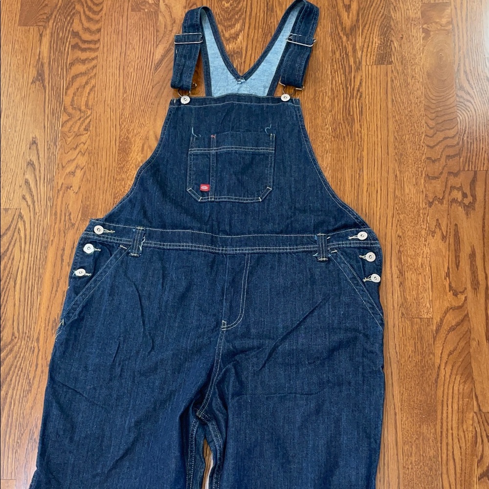 Dickies relaxed fit denim overalls